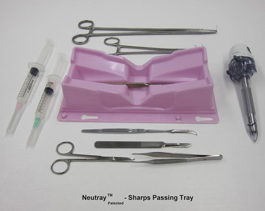 Sharps Passing Tray