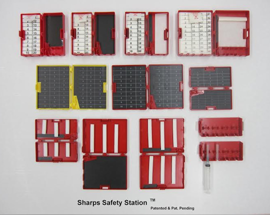 Sharp Safety Station and Syringe Rack