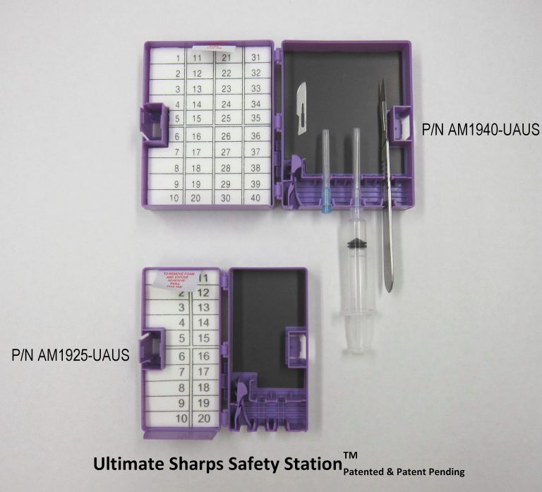 Sharps Ultimate Sharps Safety Station™ Patented and Pat. Pend.
